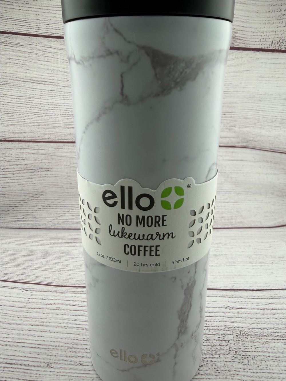 Ello Marble Travel Tumbler - Light Gray